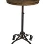 Other tables - Tea Stand, wood and metal, vintage industrial design - JP2B DECORATION