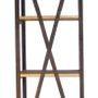 Shelves - Small industrial shelf, wood and metal, 229 cm - JP2B DECORATION