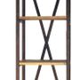 Shelves - Small industrial shelf, wood and metal, 229 cm - JP2B DECORATION