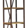 Shelves - Small industrial shelf, wood and metal, 229 cm - JP2B DECORATION