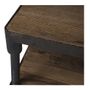 Other tables - Industrial side table, wood and metal, 3 shelves - JP2B DECORATION