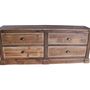 Sideboards - Recycled wood sideboard, 4 drawers, rustic design - JP2B DECORATION