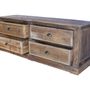 Sideboards - Recycled wood sideboard, 4 drawers, rustic design - JP2B DECORATION