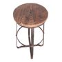 Tabourets - Tabouret de bar industriel réglable, métal et bois, design vintage - JP2B DECORATION