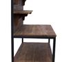 Shelves - Industrial workbench console, 4 shelves, wood and metal - JP2B DECORATION