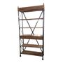 Shelves - Industrial shelf with drawers, wood and metal, 230 cm - JP2B DECORATION