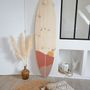 Objets de décoration - planche de surf décorative en bois "Sables d'Olonne" - LE COMPTOIR DE MALOW