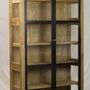 Sideboards - Industrial 2-door wardrobe in recycled wood, sturdy and authentic design - JP2B DECORATION