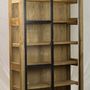 Sideboards - Industrial 2-door wardrobe in recycled wood, sturdy and authentic design - JP2B DECORATION