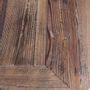 Dining Tables - Industrial side table in metal and recycled wood, 100 cm - JP2B DECORATION