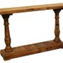 Console table - Recycled wood console, rustic and natural design - JP2B DECORATION