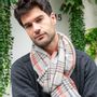 Scarves - SELJAVALLALAUG MEN'S PLAID SCARF - AV08 PARIS