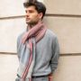 Scarves - FINNHAMN WOOL STRIPED MEN'S SCARF - AV08 PARIS