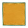 Serviettes - Serviette Ziggy | Jaune toscan et vert palmier - lot de 4 - BLANK SPACE AMSTERDAM