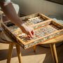 Tables de jeux - Jeu Backgammon et échecs Mother of Pearl - MAISON ROSHI - LUXURY ENTERTAINMENT CABINETS