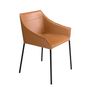 Chaises - Chaise en croûte de cuir marron - ANGEL CERDÁ