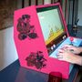 Game tables - Minato Arcade – Printed Pink Quartz - MAISON ROSHI - LUXURY ENTERTAINMENT CABINETS