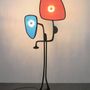 Sculptures, statuettes and miniatures - WALKING_RIDING floor lamp - DEFLIN CREATIONS