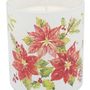 Candles - candle jar poinsettia - KARENA INTERNATIONAL