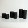 Tea and coffee accessories - Black-and-white matte bark canisters - TOMIOKA