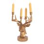 Decorative objects - Candleholder Deer 31.5 cm resin - DUTCH STYLE