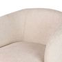 Fauteuils - FAUTEUIL PIVOTANT ALBA EN CHENILLE BIEGE 78x80x77 CM - ETHAN CHLOE