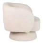 Fauteuils - FAUTEUIL PIVOTANT ALBA EN CHENILLE BIEGE 78x80x77 CM - ETHAN CHLOE