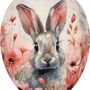 Gifts - Easter egg  'Rabbits' 18 cm - NESTLER GMBH FEINKARTONAGEN