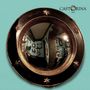 Mirrors - CONVEX MIRROR WOOD FRAME WITH STARS - DIAMETER 44 CM - TWO FINISHINGS - CASTORINA 1895