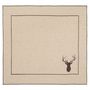 Table linen - Linen Placemats avec Deer Embroidery - LA GALLINA MATTA