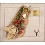 Table linen - Linen Placemats avec Deer Embroidery - LA GALLINA MATTA