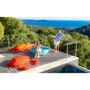 Equipements espace extérieur - Pouf coquillage extérieur flottant déhoussable bleu - MX HOME