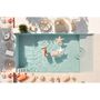 Equipements espace extérieur - Pouf coquillage extérieur flottant déhoussable en tissu effet raphia - MX HOME