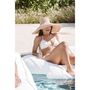 Equipements espace extérieur - Pouf étoile de mer extérieur flottant déhoussable blanc - MX HOME