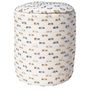 Equipements espace extérieur - Tabouret rond extérieur déhoussable blanc poils multi couleur - MX HOME