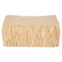 Equipements espace extérieur - Coussin de sol extérieur en tissu effet raphia a frange M - MX HOME