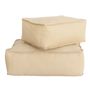 Equipements espace extérieur - Coussin de sol extérieur en tissu effet raphia S - MX HOME