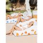 Deck chairs - Outdoor floating sun lounger with removable cover, navy fish embroidery - MX HOME