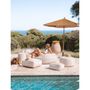 Equipements espace extérieur - Coussin de sol extérieur blanc poils multi couleur S - MX HOME