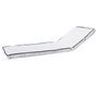 Equipements espace extérieur - Matelas extérieur pour transat - déhoussable blanc passpoile - MX HOME
