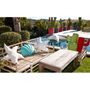 Outdoor decorative accessories - Outdoor sky blue shell cushion - MX HOME