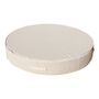 Outdoor space equipments - Outdoor sun lounger bed in beige and white round foam - MX HOME