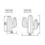 Accessoires de déco extérieure - Lot de Coussin extérieur cactus effet raphia - MX HOME