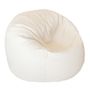 Lawn chairs - Cream white terry ottoman - MX HOME