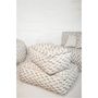 Equipements espace extérieur - Coussin de sol déhoussable S - tissu blanc poils multi couleur - MX HOME