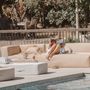 Lawn sofas - Modular sofa - Removable cover 4/5 places - White - Outdoor - MX HOME