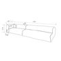 Lawn sofas - Modular sofa - Removable cover 4/5 places - White - Outdoor - MX HOME