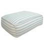 Outdoor space equipments - Floor cushion with removable cover M - Blue striped linen - MX HOME