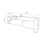 Canapés de jardin - Canapé modulable - Déhoussable 3 places - Lin rayé - MX HOME