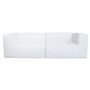 Canapés de jardin - Canapé modulable - Déhoussable 3 places- Blanc - Extérieur - MX HOME